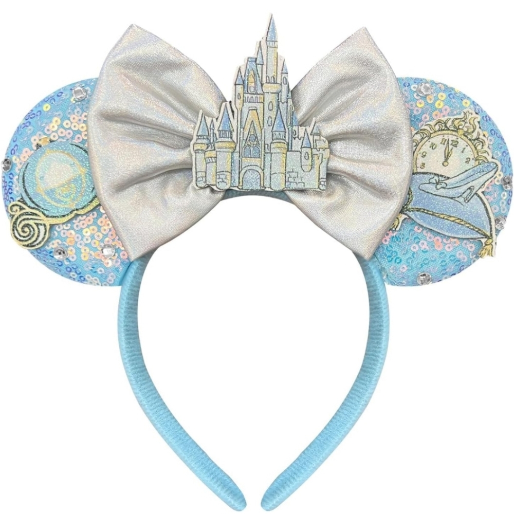 Disney Silver and Blue Castle Hairband